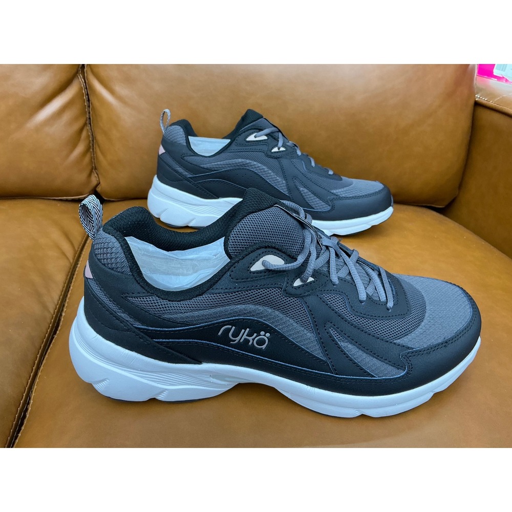 Ryka Skyrise Sneakers Women 11 Black  Water Repellent Wide Width